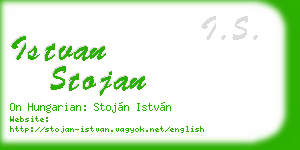 istvan stojan business card