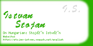 istvan stojan business card